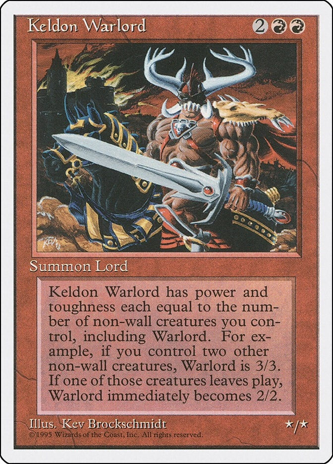 Keldon Warlord [4ED] - MTG Single