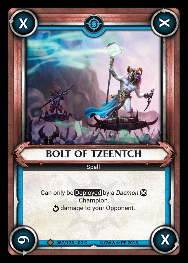 Bolt of Tzeentch (Claimed) (WHAOSCO) - Warhammer Age of Sigmar Champions TCG Single