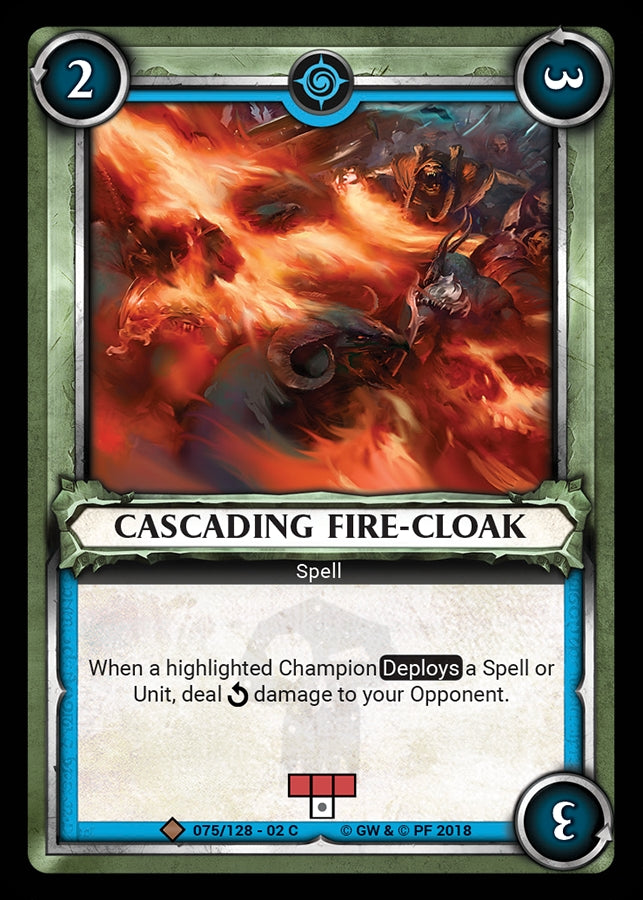 Cascading Fire-Cloak (Unclaimed) (WHAOSCO) - Warhammer Age of Sigmar Champions TCG Single