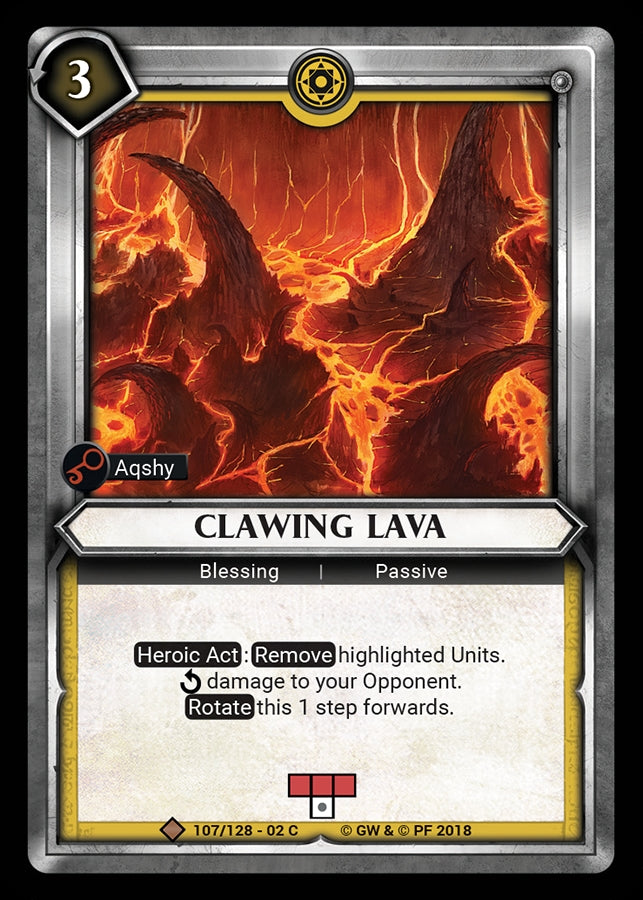 Clawing Lava (Claimed) (WHAOSCO) - Warhammer Age of Sigmar Champions TCG Single
