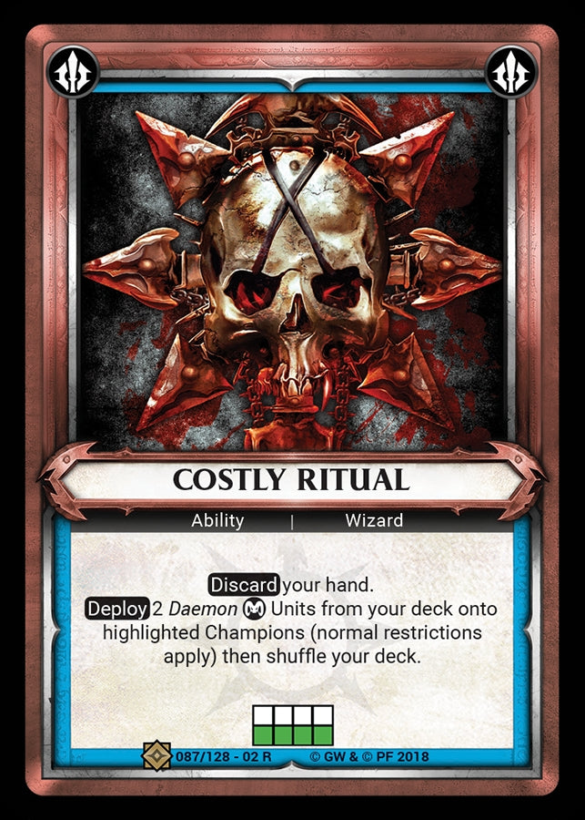 Costly Ritual (Claimed) (WHAOSCO) - Warhammer Age of Sigmar Champions TCG Single