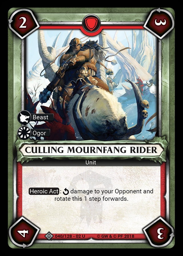 Culling Mournfang Rider (Claimed) (WHAOSCO) - Warhammer Age of Sigmar Champions TCG Single