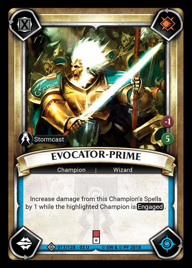 Evocator-Prime (Unclaimed) (WHAOSCO) - Warhammer Age of Sigmar Champions TCG Single