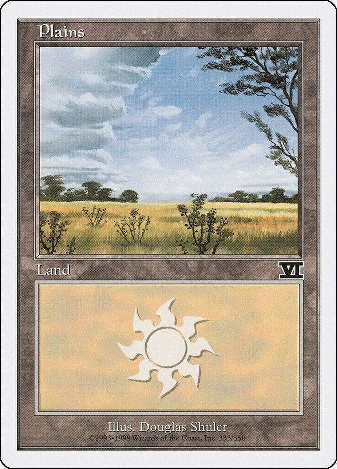 Plains (333) (333) [6ED] - MTG Single