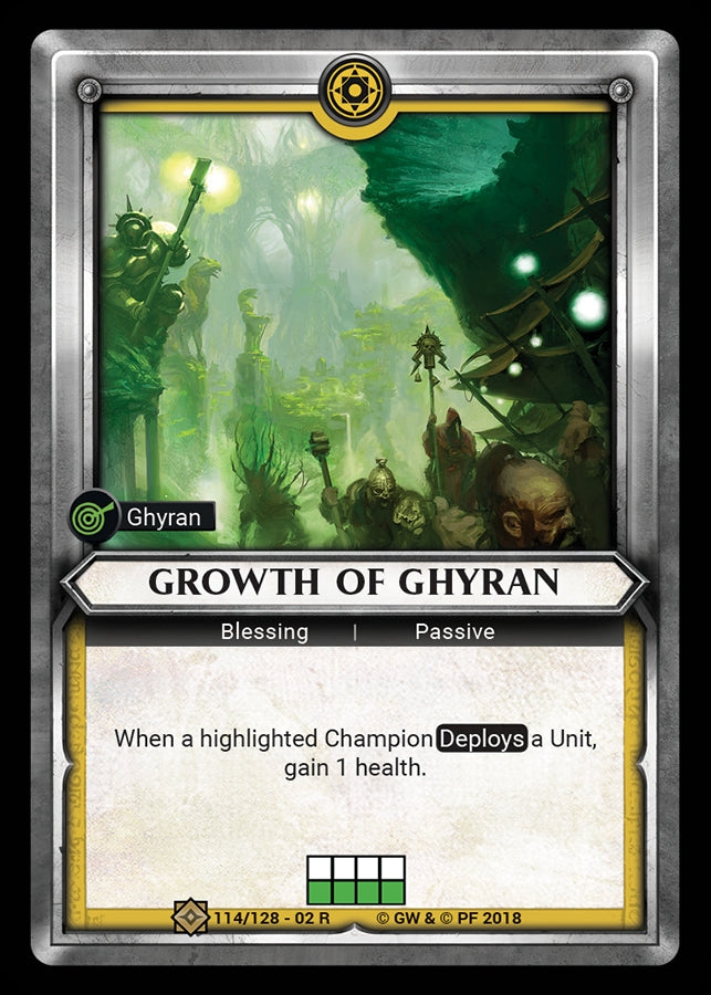Growth of Ghyran (Unclaimed) (WHAOSCO) - Warhammer Age of Sigmar Champions TCG Single