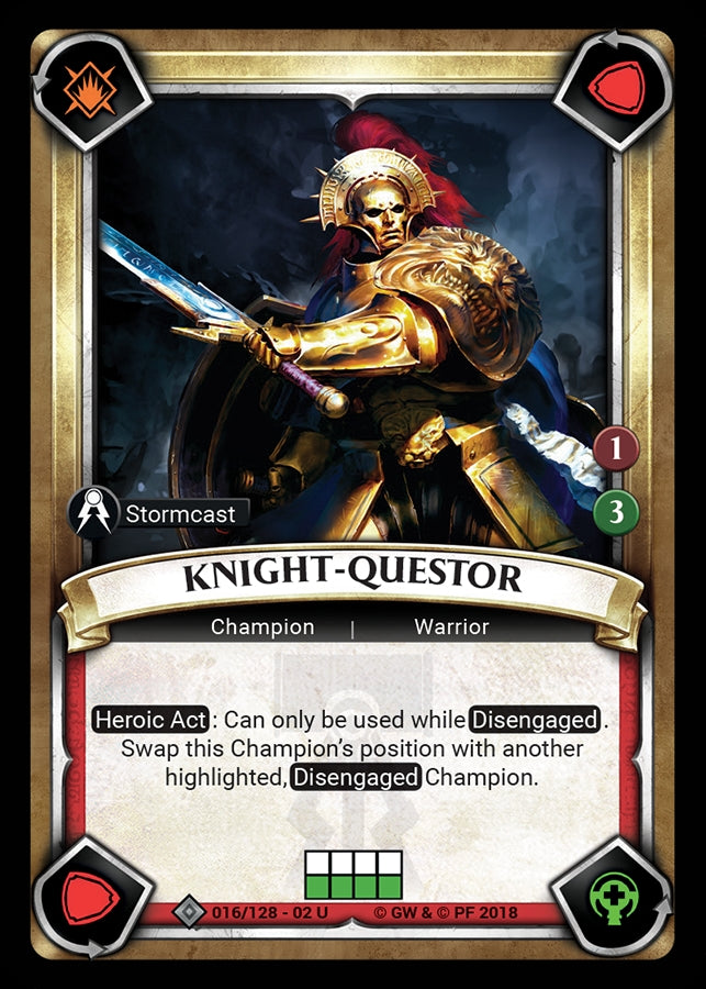 Knight-Questor (Claimed) (WHAOSCO) - Warhammer Age of Sigmar Champions TCG Single