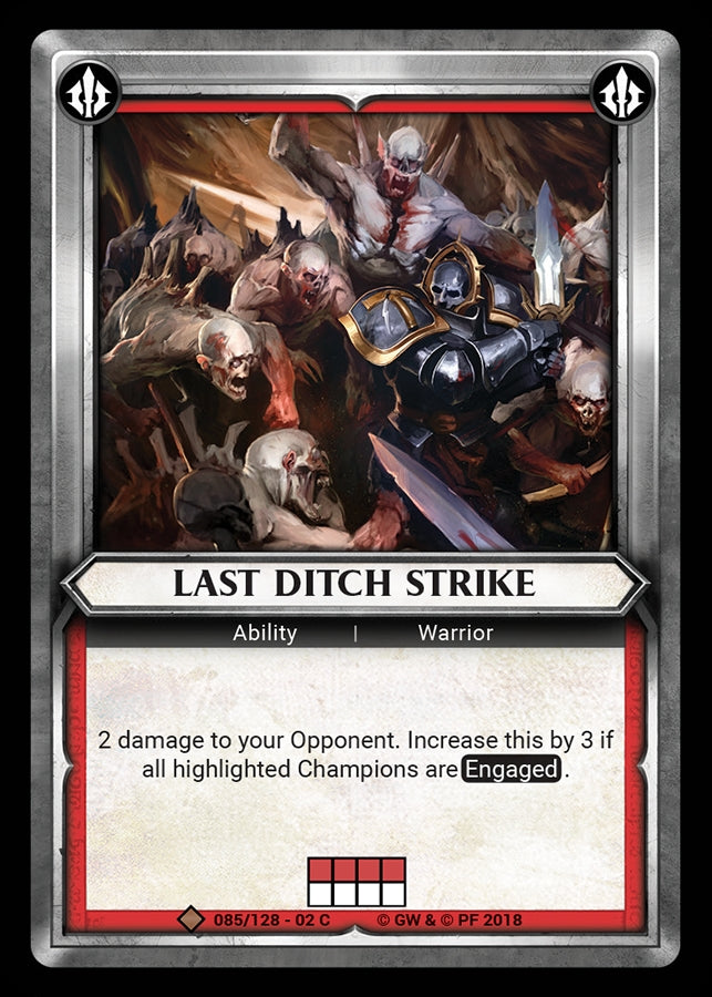 Last Ditch Strike (Claimed) (WHAOSCO) - Warhammer Age of Sigmar Champions TCG Single