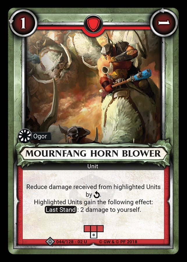 Mournfang Horn Blower (Claimed) (WHAOSCO) - Warhammer Age of Sigmar Champions TCG Single