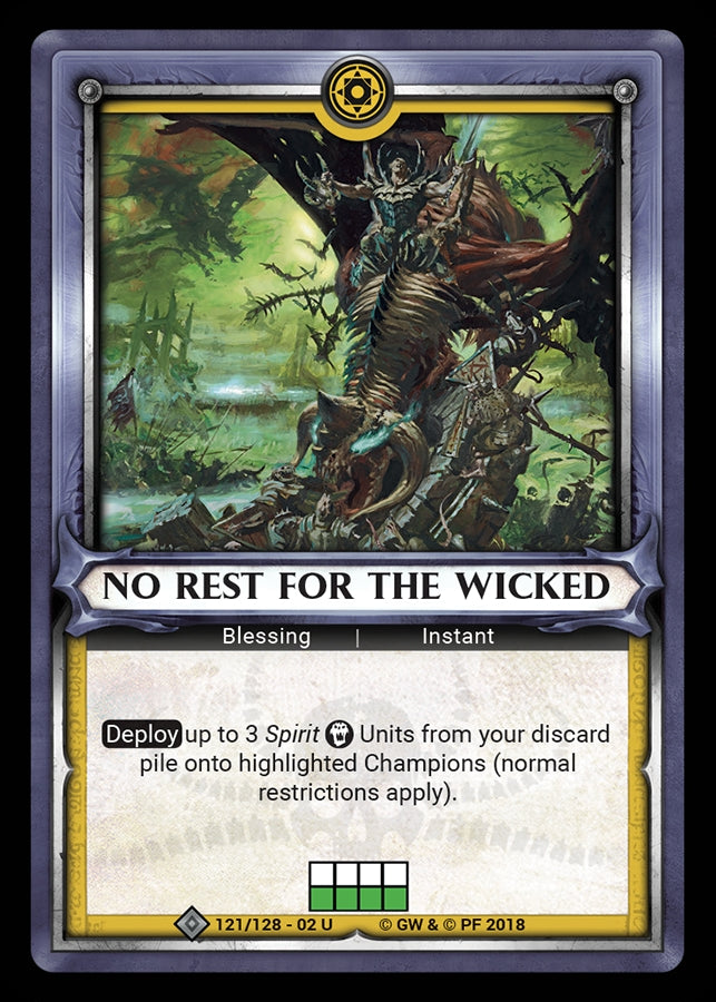 No Rest for the Wicked (Claimed) (WHAOSCO) - Warhammer Age of Sigmar Champions TCG Single