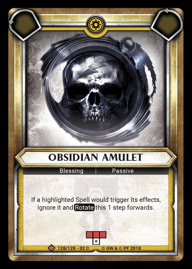 Obsidian Amulet (Unclaimed) (WHAOSCO) - Warhammer Age of Sigmar Champions TCG Single