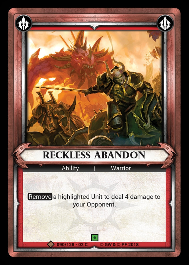 Reckless Abandon (Claimed) (WHAOSCO) - Warhammer Age of Sigmar Champions TCG Single