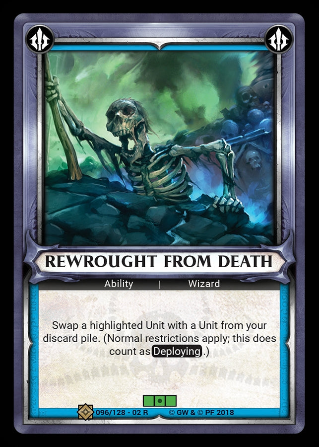 Rewrought from Death (Claimed) (WHAOSCO) - Warhammer Age of Sigmar Champions TCG Single