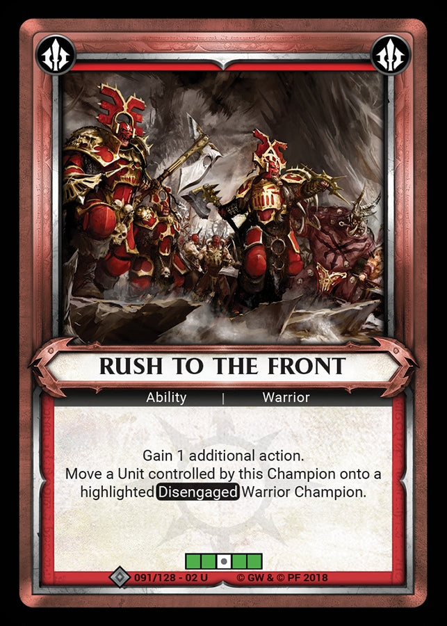 Rush to the Front (Claimed) (WHAOSCO) - Warhammer Age of Sigmar Champions TCG Single
