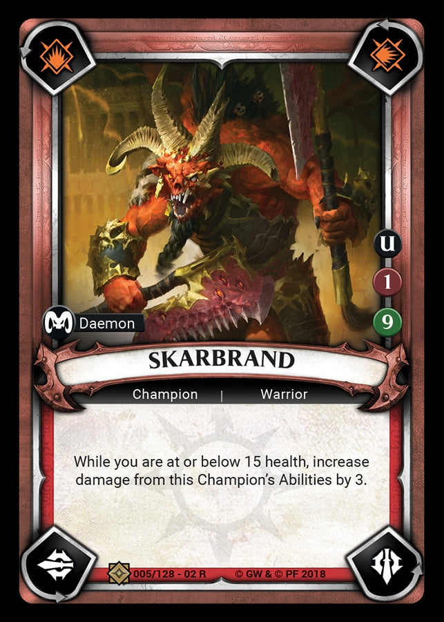 Skarbrand (Unclaimed) (WHAOSCO) - Warhammer Age of Sigmar Champions TCG Single