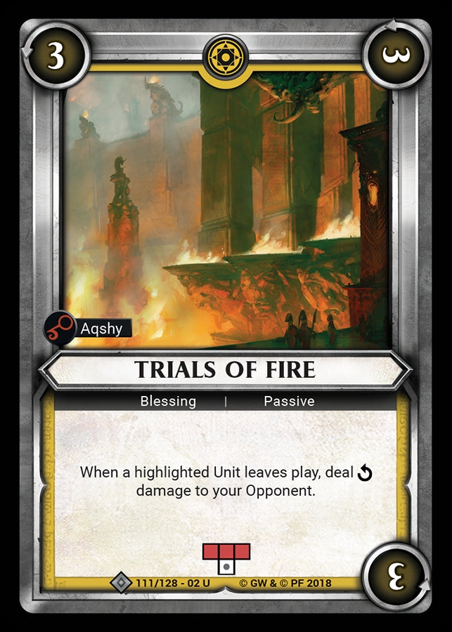 Trials of Fire (Claimed) (WHAOSCO) - Warhammer Age of Sigmar Champions TCG Single