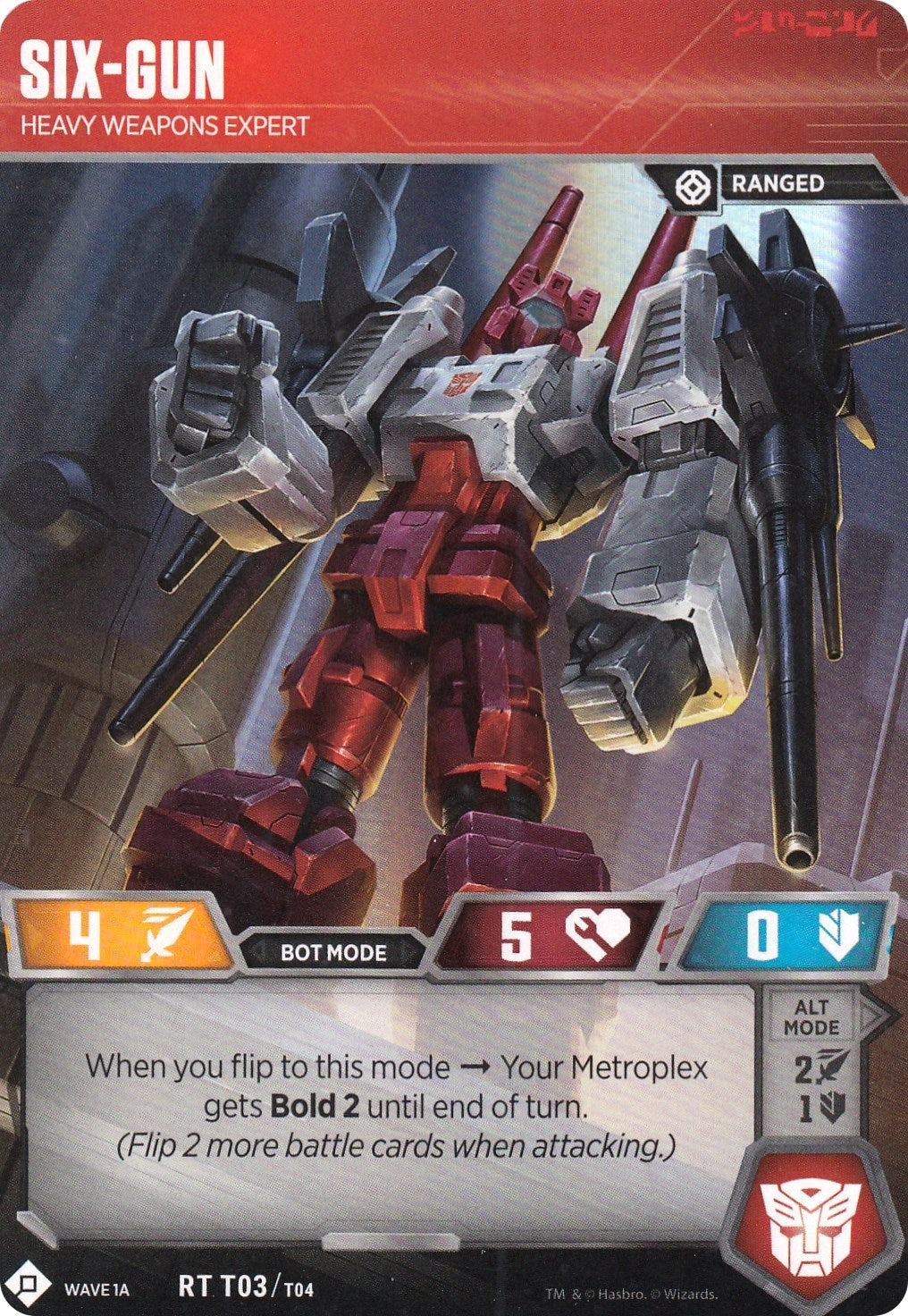 Six-Gun - Heavy Weapons Expert (Wave 1A - Metroplex) (3) [TRW1] - Transformers TCG Single
