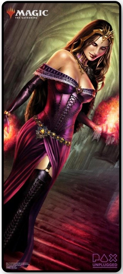 Magic Playmat - PAX Unplugged 2018 - Extended Desk Size Foil Magic and Planeswalker logo - Liliana of the Veil