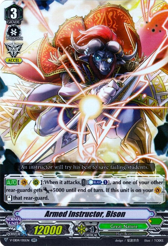 Armed Instructor Bison (4015) [V-EB04] - Cardfight Vanguard Single