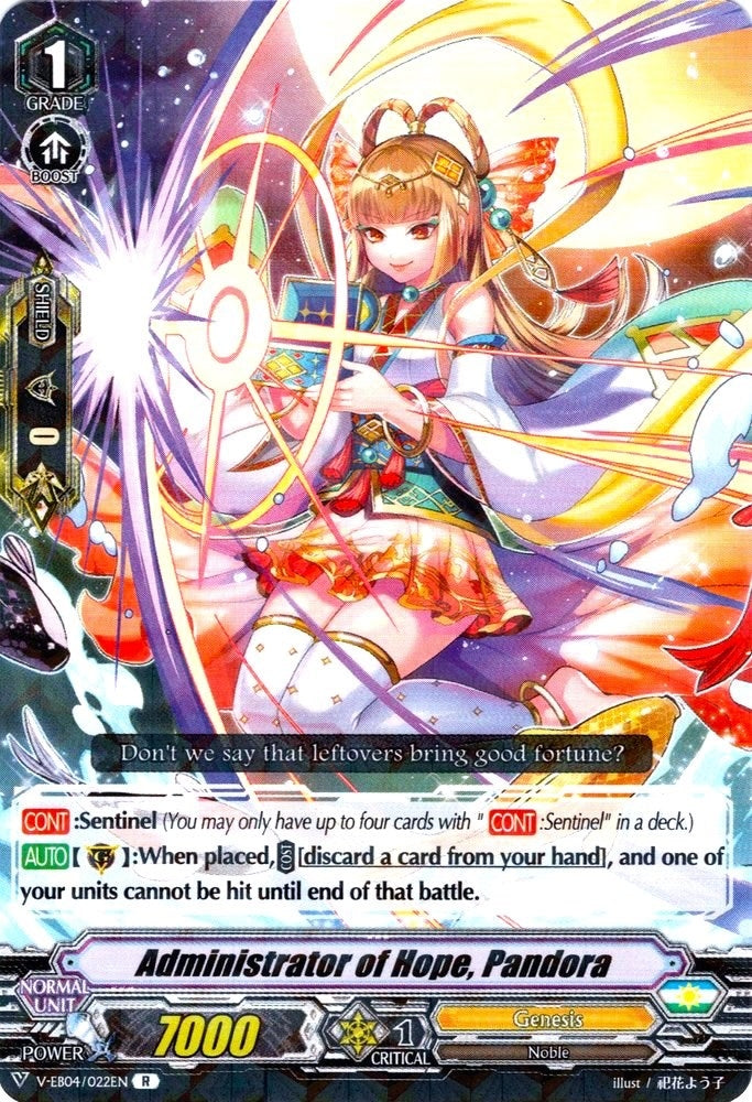 Administrator of Hope Pandora (4022) [V-EB04] - Cardfight Vanguard Single