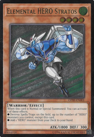 Elemental HERO Stratos (UTR) (9001) (OP09) - YuGiOh Single