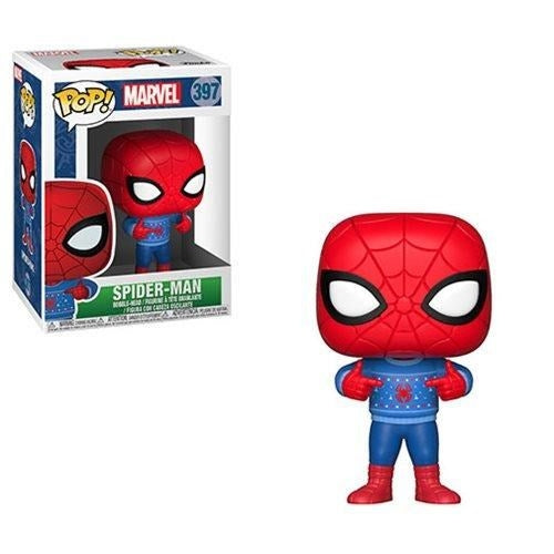Holiday Spider-Man (w/Sweater) (Bobble-Head) (397) [POP!] - Funko Sealed