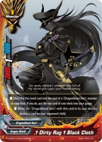 ’Dirty Rag’ Black Cloth (1010026) [S-BT01A] - Future Card BuddyFight Single