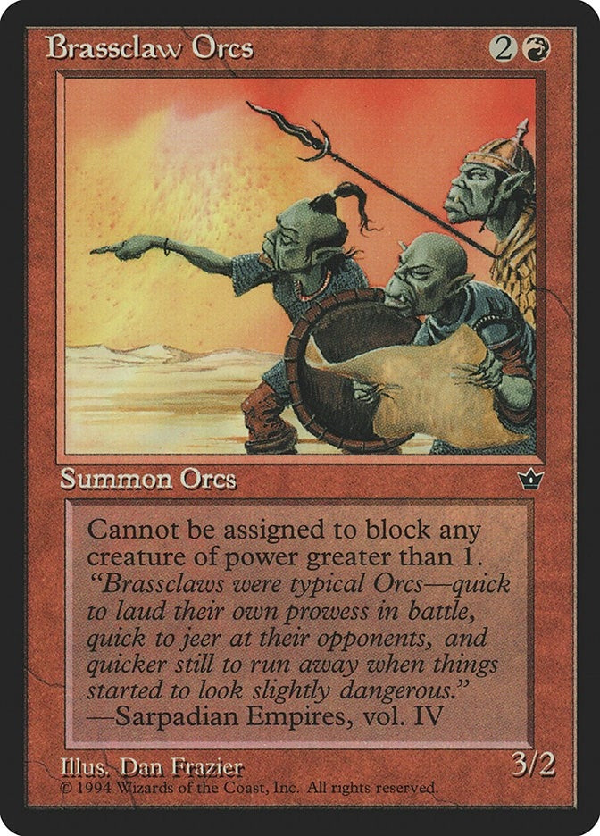 Brassclaw Orcs (Map) [FEM] - MTG Single