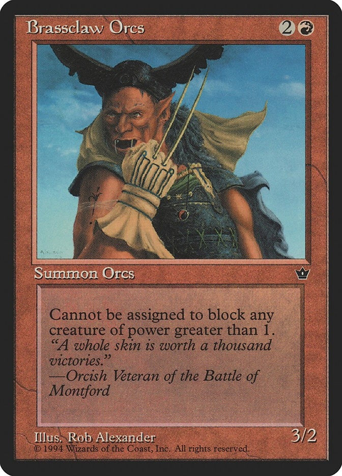 Brassclaw Orcs (Horned Helm) [FEM] - MTG Single