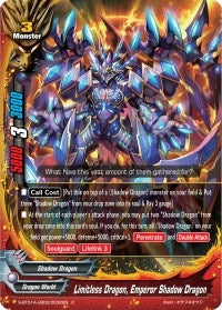 Limitless Dragon Emperor Shadow Dragon (1030032) [S-BT01A] - Future Card BuddyFight Single