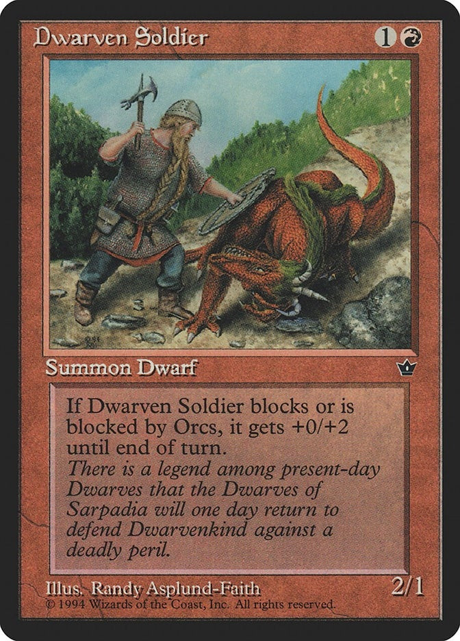 Dwarven Soldier (Asplund-Faith) [FEM] - MTG Single