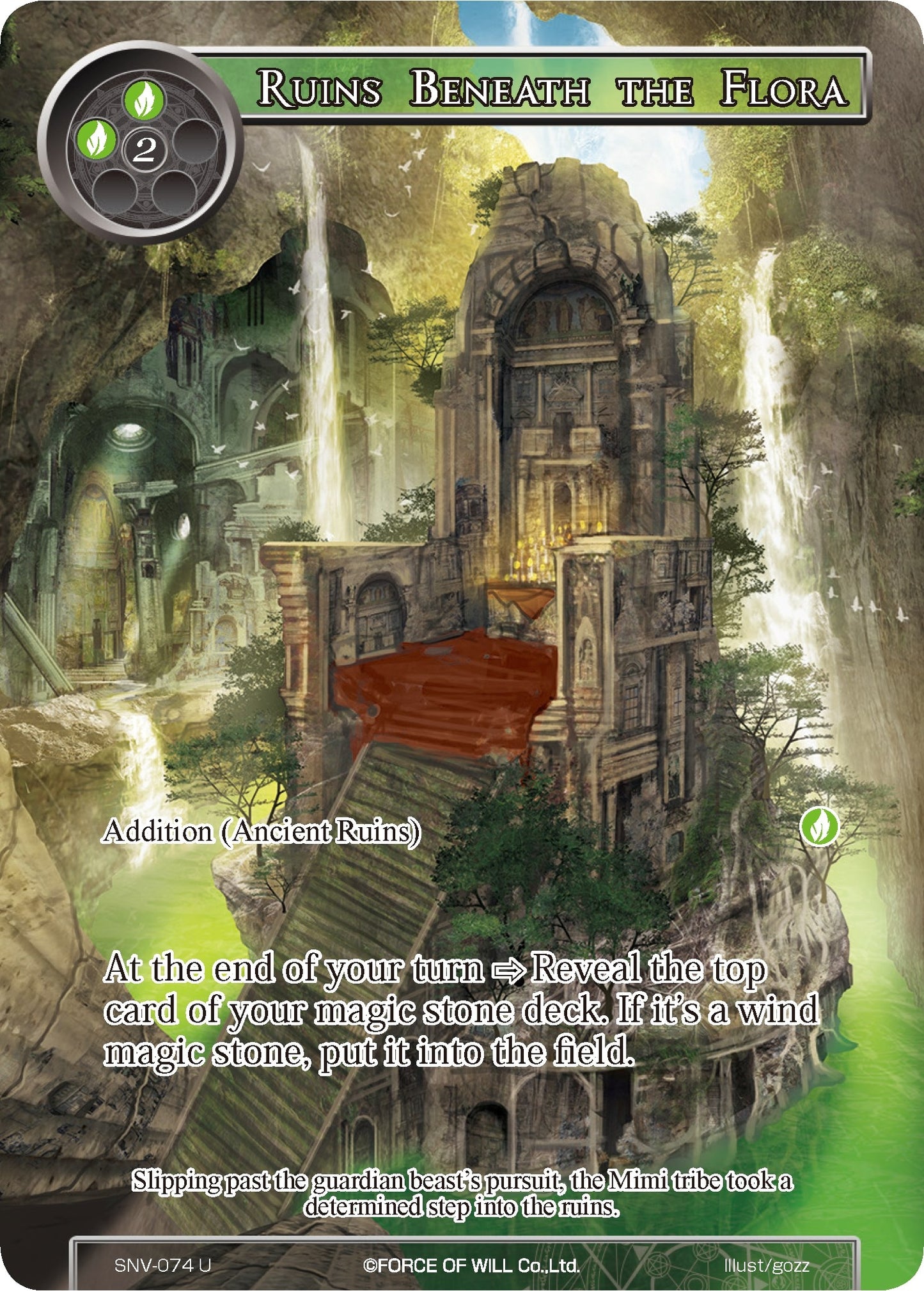 Ruins Beneath the Flora (Full Art) (74) [SNV] - Force of Will Single