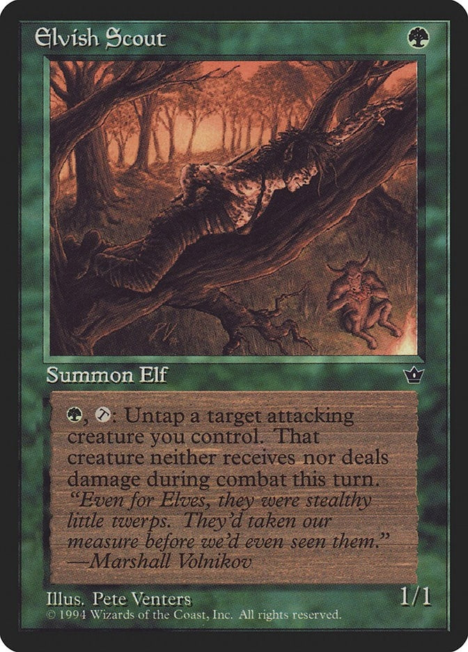 Elvish Scout (Venters) [FEM] - MTG Single