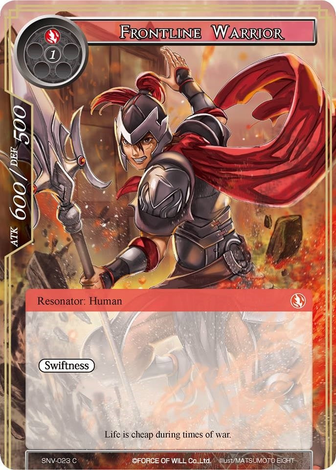 Frontline Warrior (23) [SNV] - Force of Will Single
