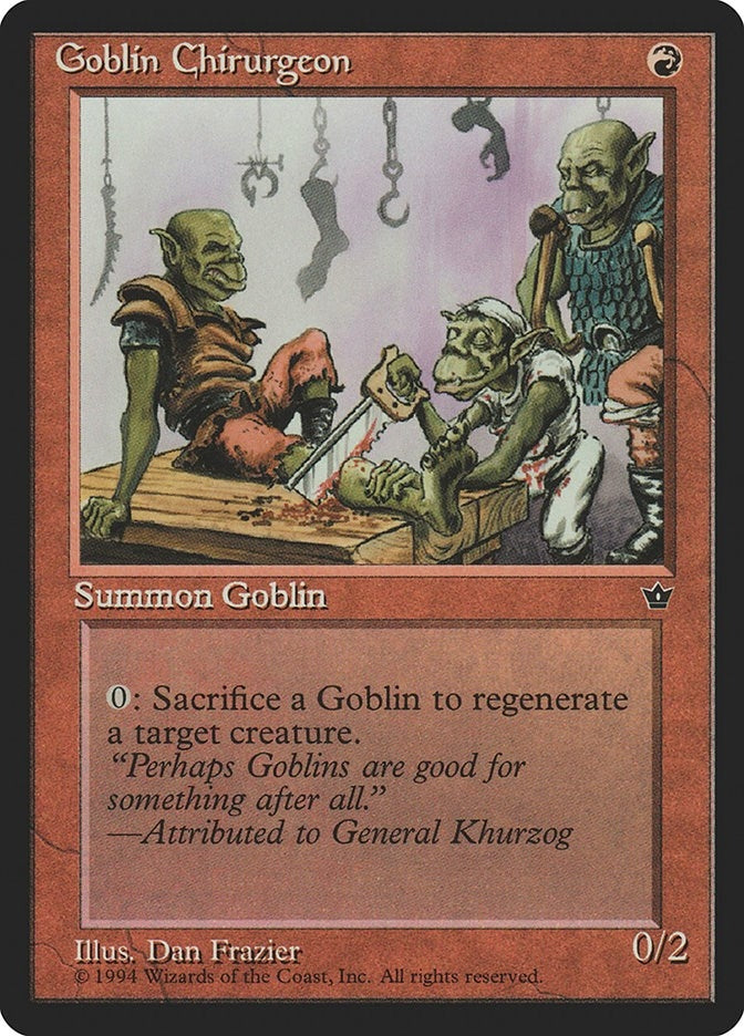 Goblin Chirurgeon (Frazier) [FEM] - MTG Single