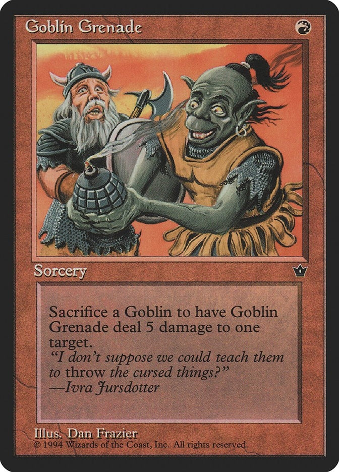 Goblin Grenade (Frazier) [FEM] - MTG Single