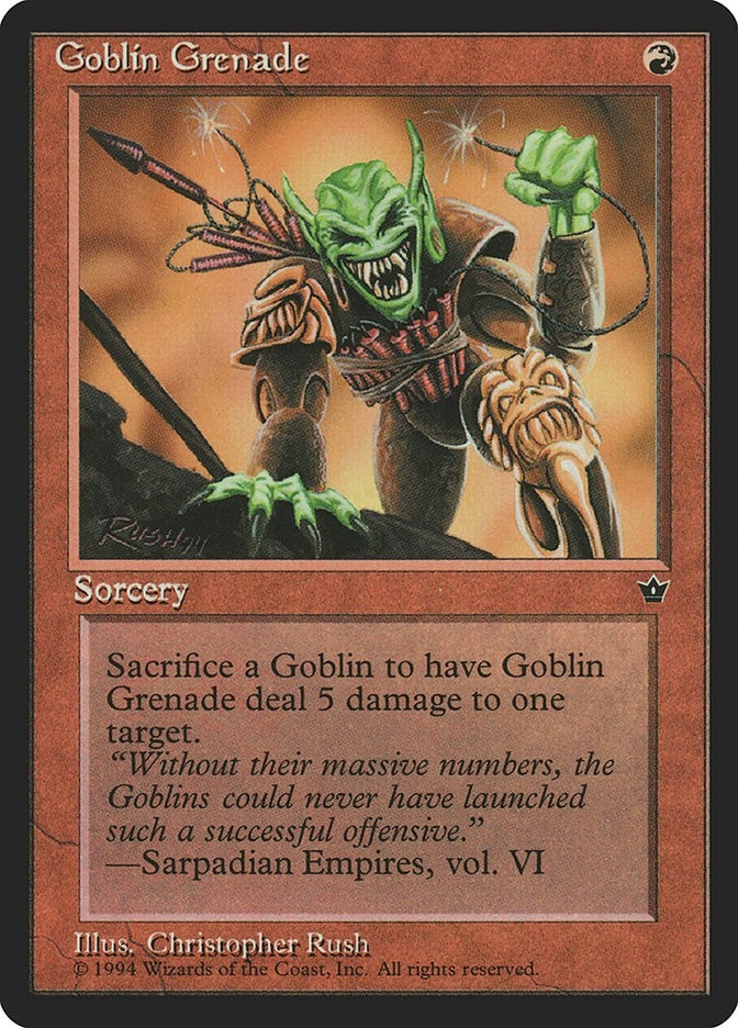 Goblin Grenade (Rush) [FEM] - MTG Single