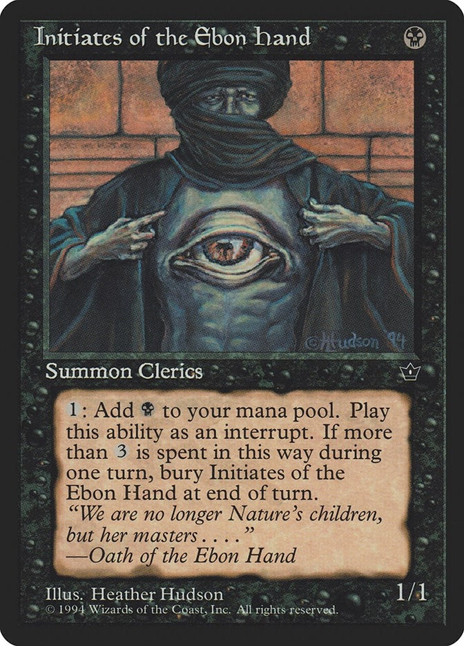 Initiates of the Ebon Hand (Hudson) [FEM] - MTG Single