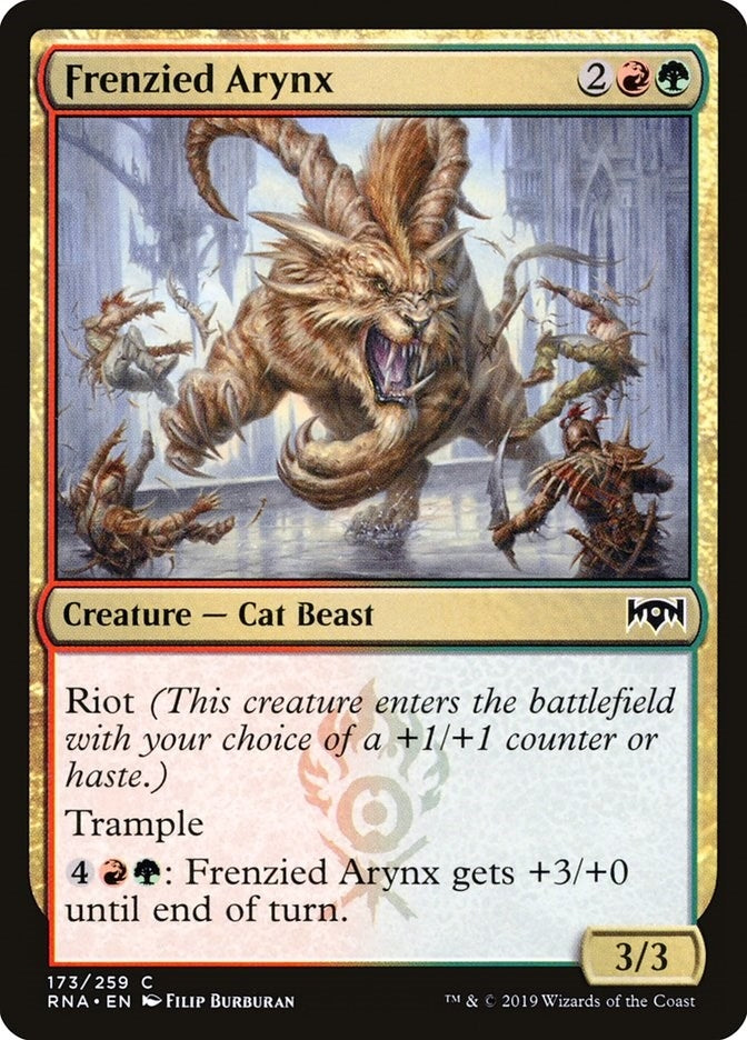 Frenzied Arynx (173) [RNA] - MTG Single