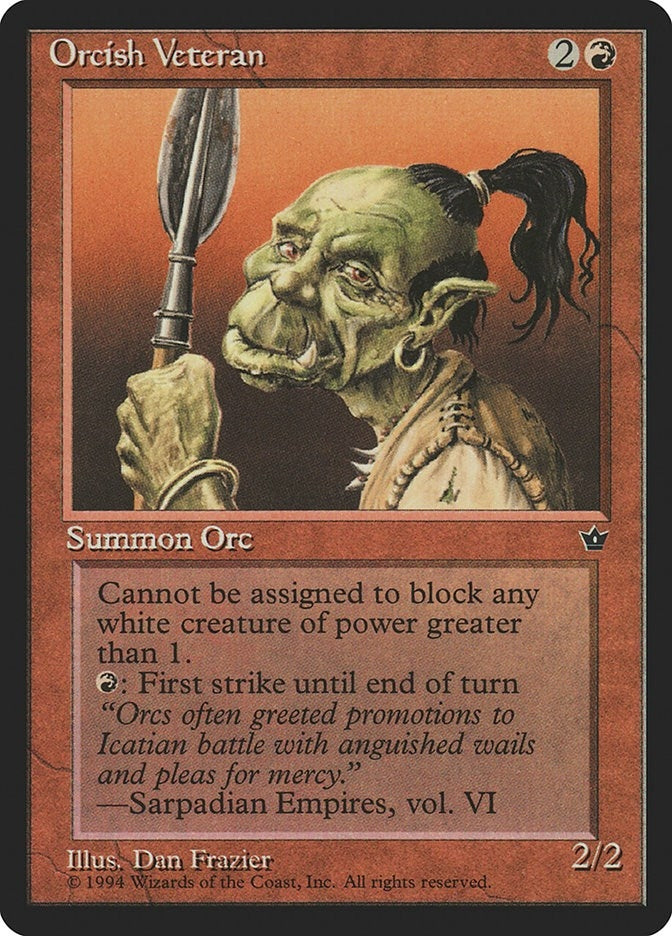 Orcish Veteran (Frazier) [FEM] - MTG Single