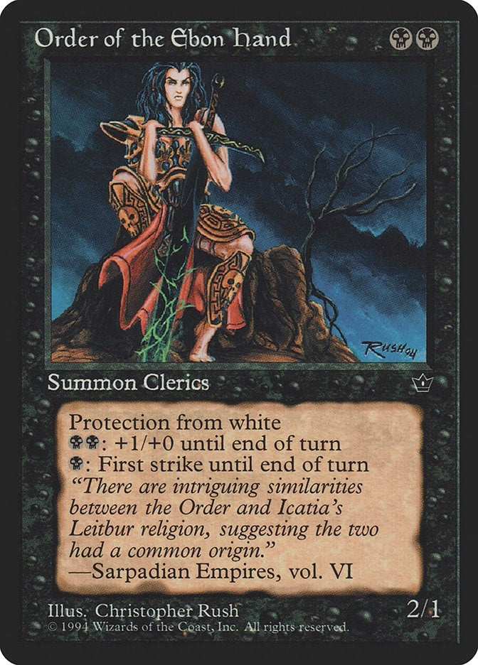 Order of the Ebon Hand (Rush) [FEM] - MTG Single