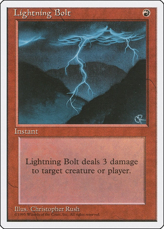 Lightning Bolt (226) [4ED] - MTG Single
