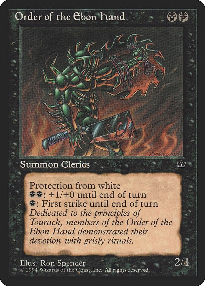 Order of the Ebon Hand (Spencer) [FEM] - MTG Single
