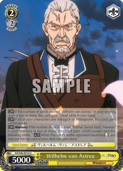 Wilhelm van Astrea (46014) [RZ/S46] - Weiss Schwarz Single
