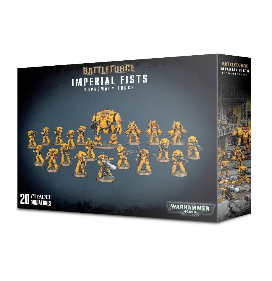 Warhammer: 40K - Battleforce: Imperial Fists Supremacy Force [PLAS] - Warhammer Box Sets Sealed