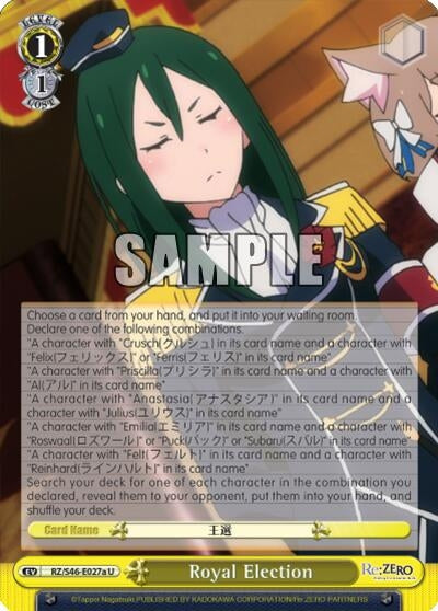 Royal Election (A) (46027) [RZ/S46] - Weiss Schwarz Single