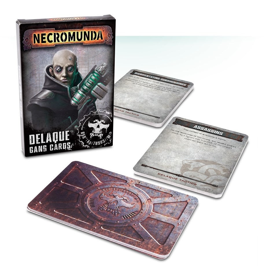 Necromunda: Delaque Gang Cards [ACCS] - Warhammer Game Accessories Sealed