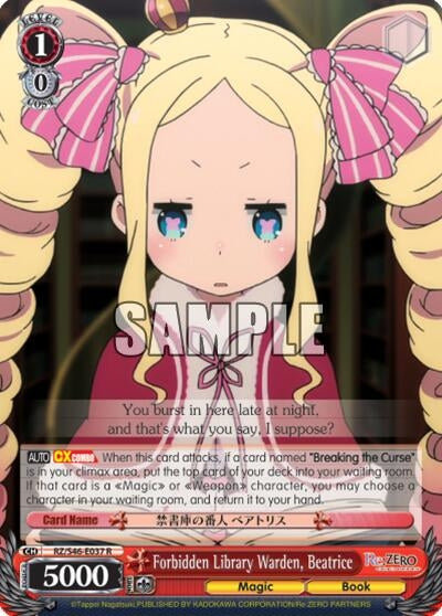 Forbidden Library Warden Beatrice (46037) [RZ/S46] - Weiss Schwarz Single