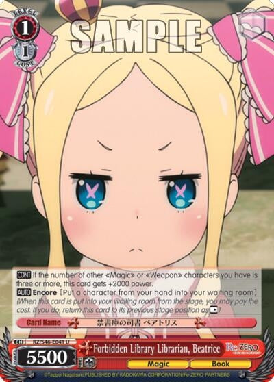 Forbidden Library Librarian Beatrice (46041) [RZ/S46] - Weiss Schwarz Single
