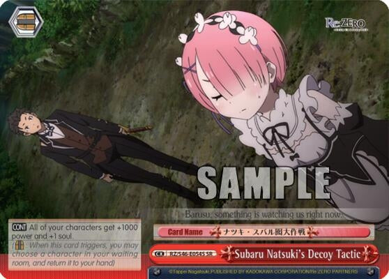 Subaru Natsuki’s Decoy Tactic (SR) (46054) [RZ/S46] - Weiss Schwarz Single