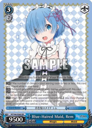 Blue-Haired Maid Rem (46060) [RZ/S46] - Weiss Schwarz Single